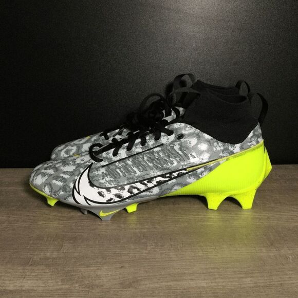 Nike Vapor Edge Pro 360 2 Football Cleats Razor Sharp Cuts Grey Green Men's 11.5 - Picture 3 of 7